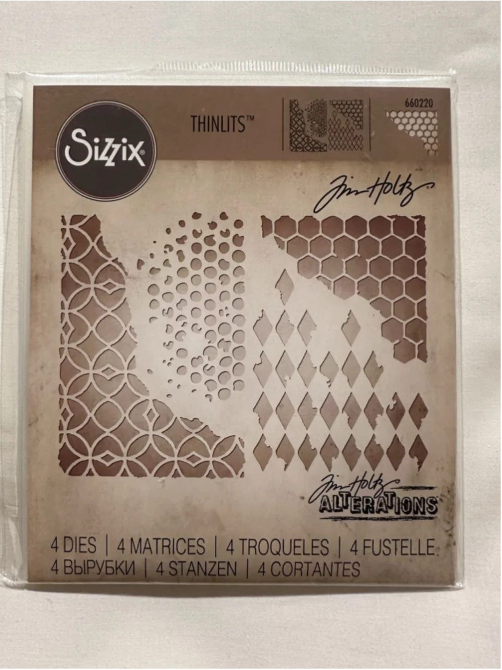 THSX-002 – Tim Holtz Sizzix Thinlits Mixed Media #1 Die Set (660220)